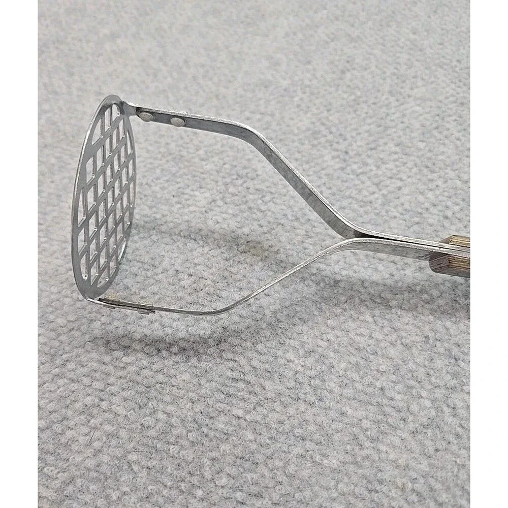 Vintage Royalton Stainless Potato Masher Wood Handle Japan 10 Inches